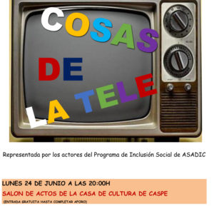 Asadicc celebra el final de curso con la obra teatral “Cosas de la tele”