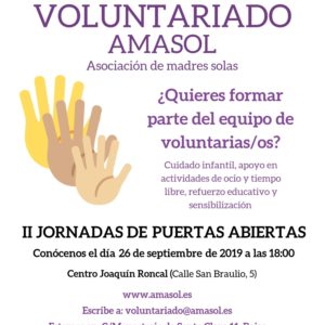 Jornada de puertas abiertas de voluntariado de Amasol