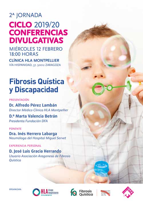 DFA organiza la segunda charla del Ciclo de Conferencias Divulgativas 2019/2020: Fibrosis Quística y Discapacidad