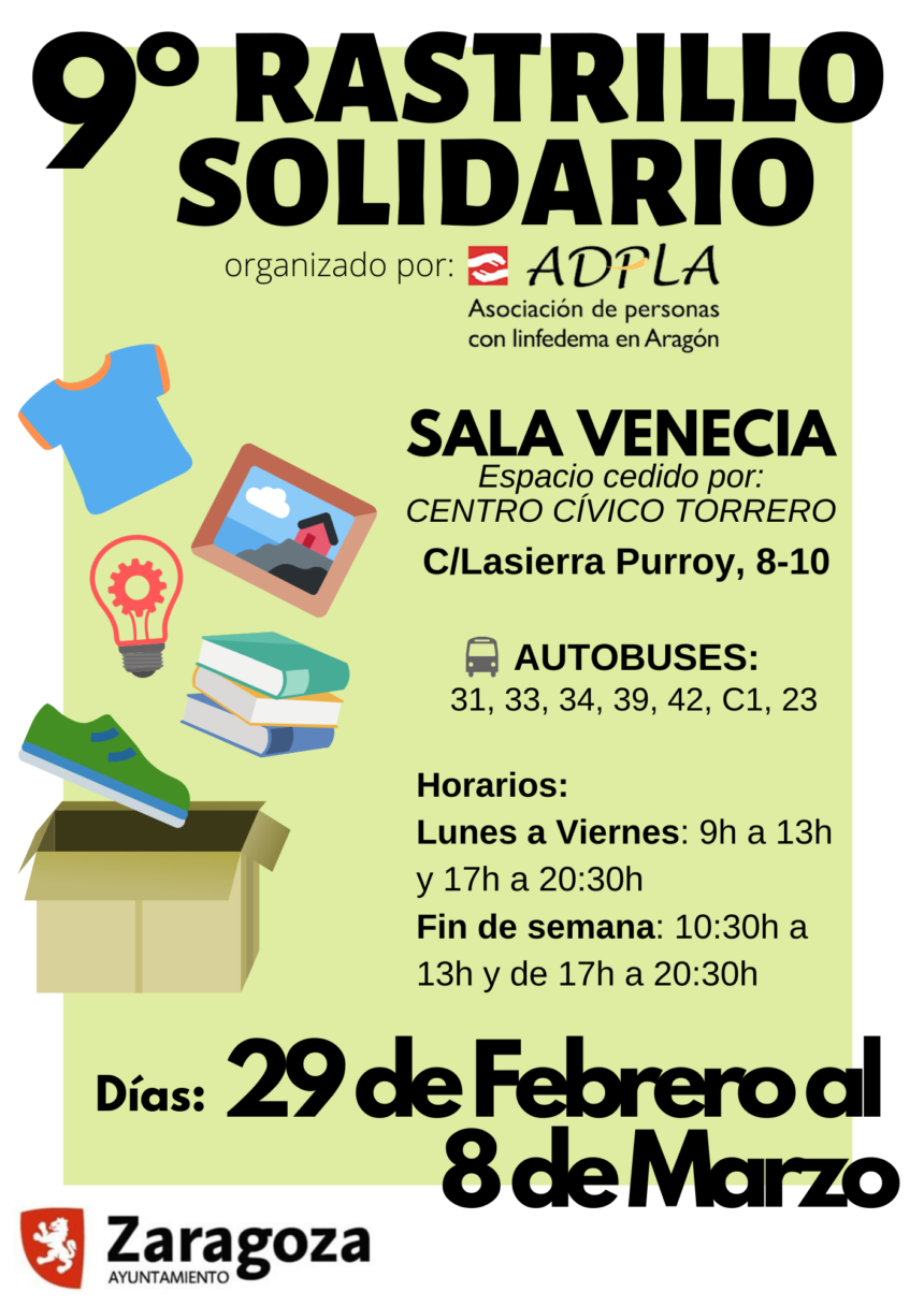 ADPLA celebra su 9º Rastrillo Solidario del 29 de febrero al 8 de marzo