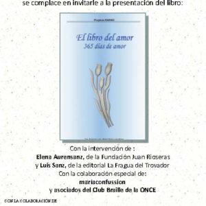 La Fundación Juan Rioserás presenta el libro “365 días de amor”