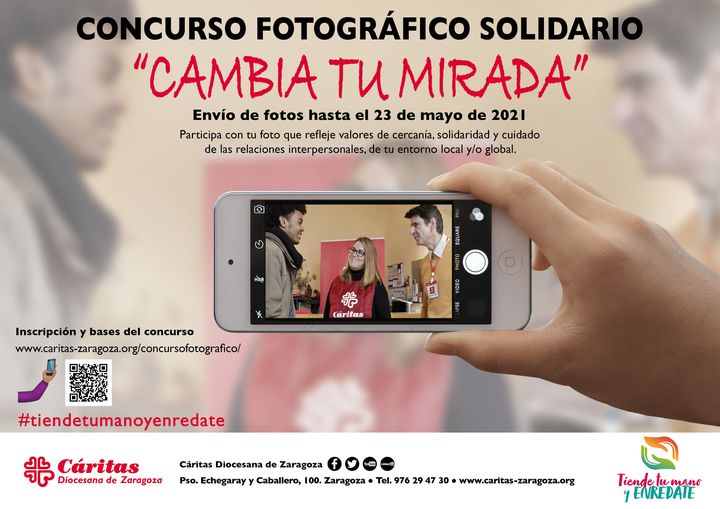 Cáritas Zaragoza convoca el concurso fotográfico “Cambia tu mirada”