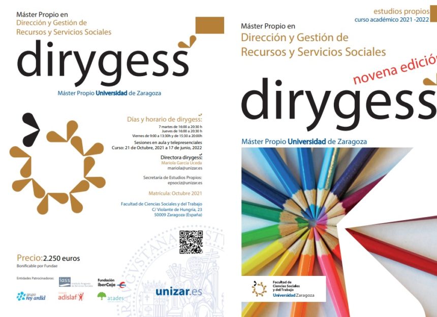 Arranca la III edición del Dirygess (Máster Propio en Dirección y Gestión de Recursos y Servicios Sociales)