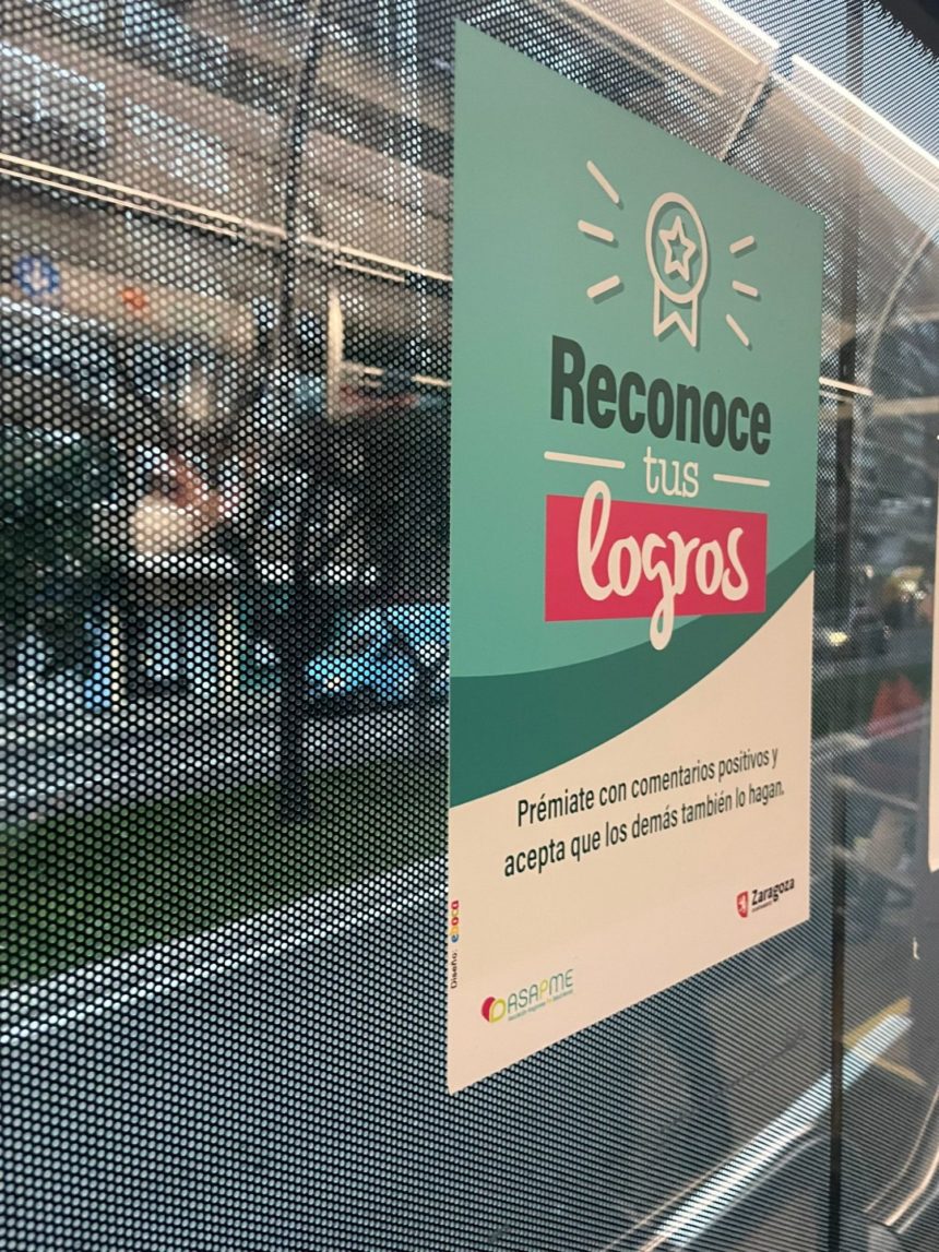 Los autobuses urbanos de Zaragoza se suman a la lucha por la salud mental