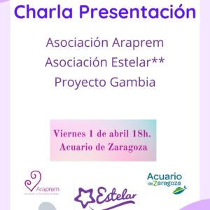 Charla presentación de Araprem y Estelar en el Acuario de Zaragoza