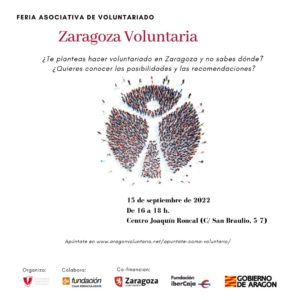 Apúntate ya al Zaragoza Voluntaria y conoce todas las ofertas de voluntariado en la ciudad