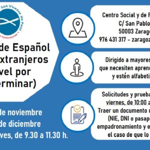 SSVP lanza un nuevo curso de español para personas extranjeras