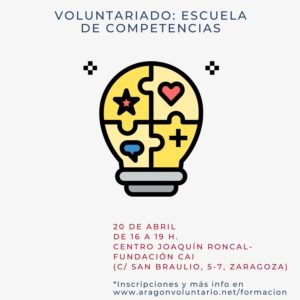 Taller para personas voluntarias e interesadas en hacer voluntariado «Escuela de competencias»