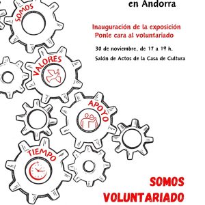 Inauguramos la exposición “Ponle Cara al Voluntariado” en Andorra para conmemorar el DIV