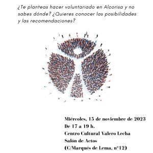 Reunión informativa para personas interesadas en hacer voluntariado en Alcorisa