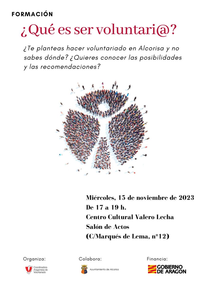 Reunión informativa para personas interesadas en hacer voluntariado en Alcorisa