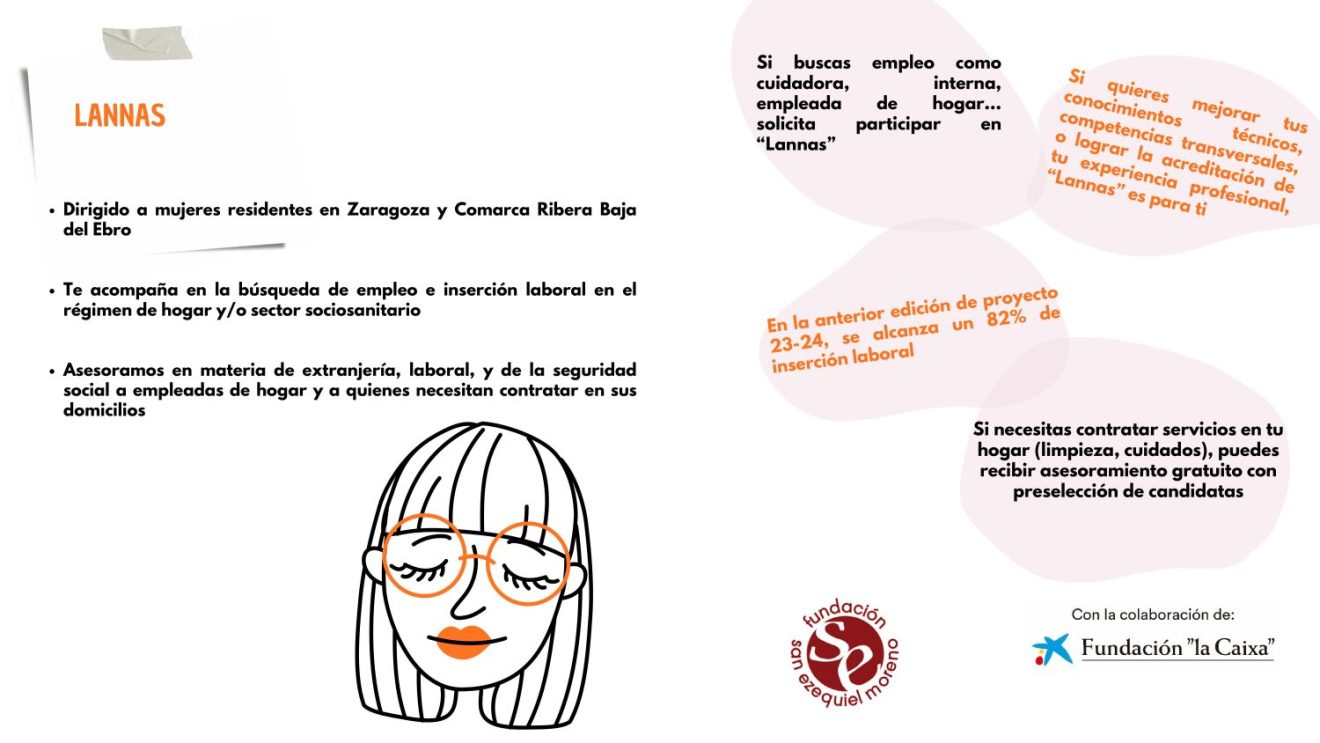 La Fundación San Ezequiel Moreno impulsa el proyecto ＂Lannas＂ de atención a mujeres