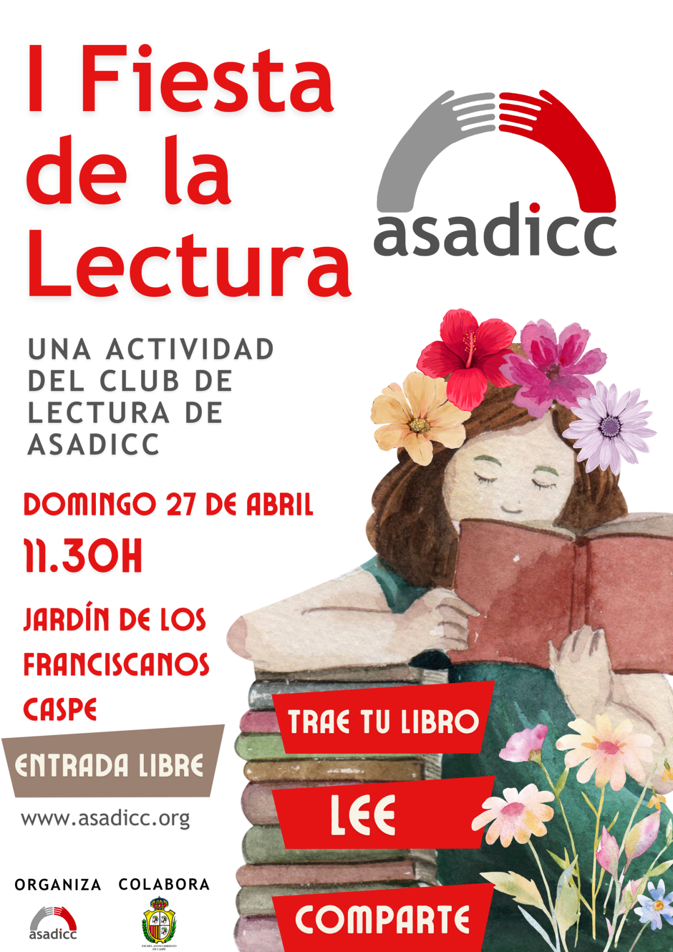 ASADICC os invita a su I Fiesta de la lectura