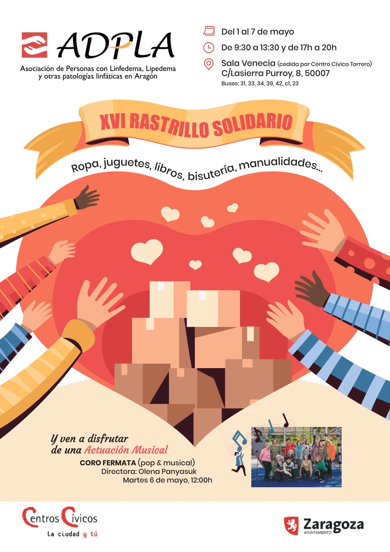 Ven al 16º Rastrillo solidario de ADPLA