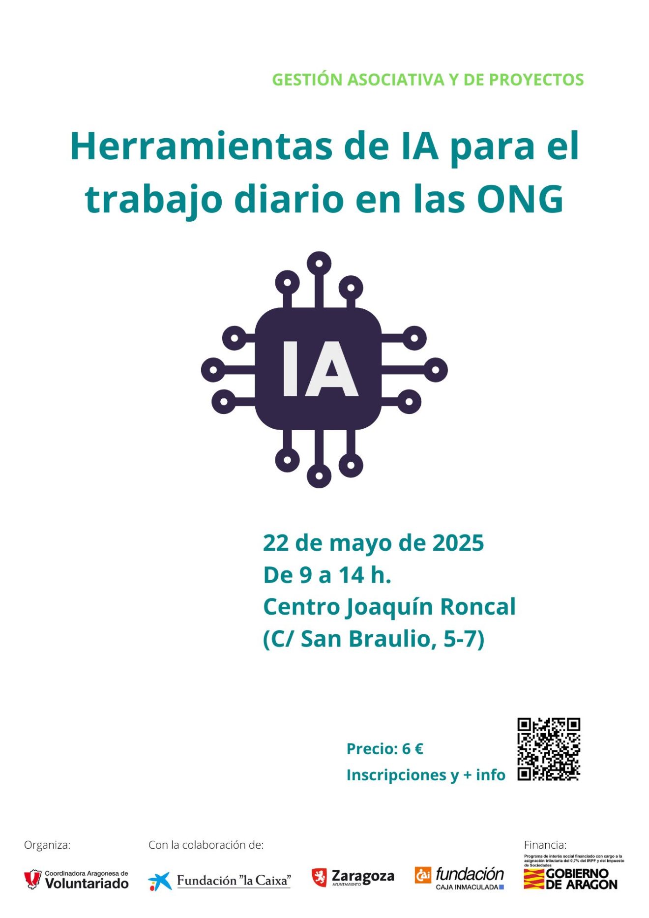 Taller para responsables de voluntariado ＂Herramientas de IA para el trabajo diario en ONG＂