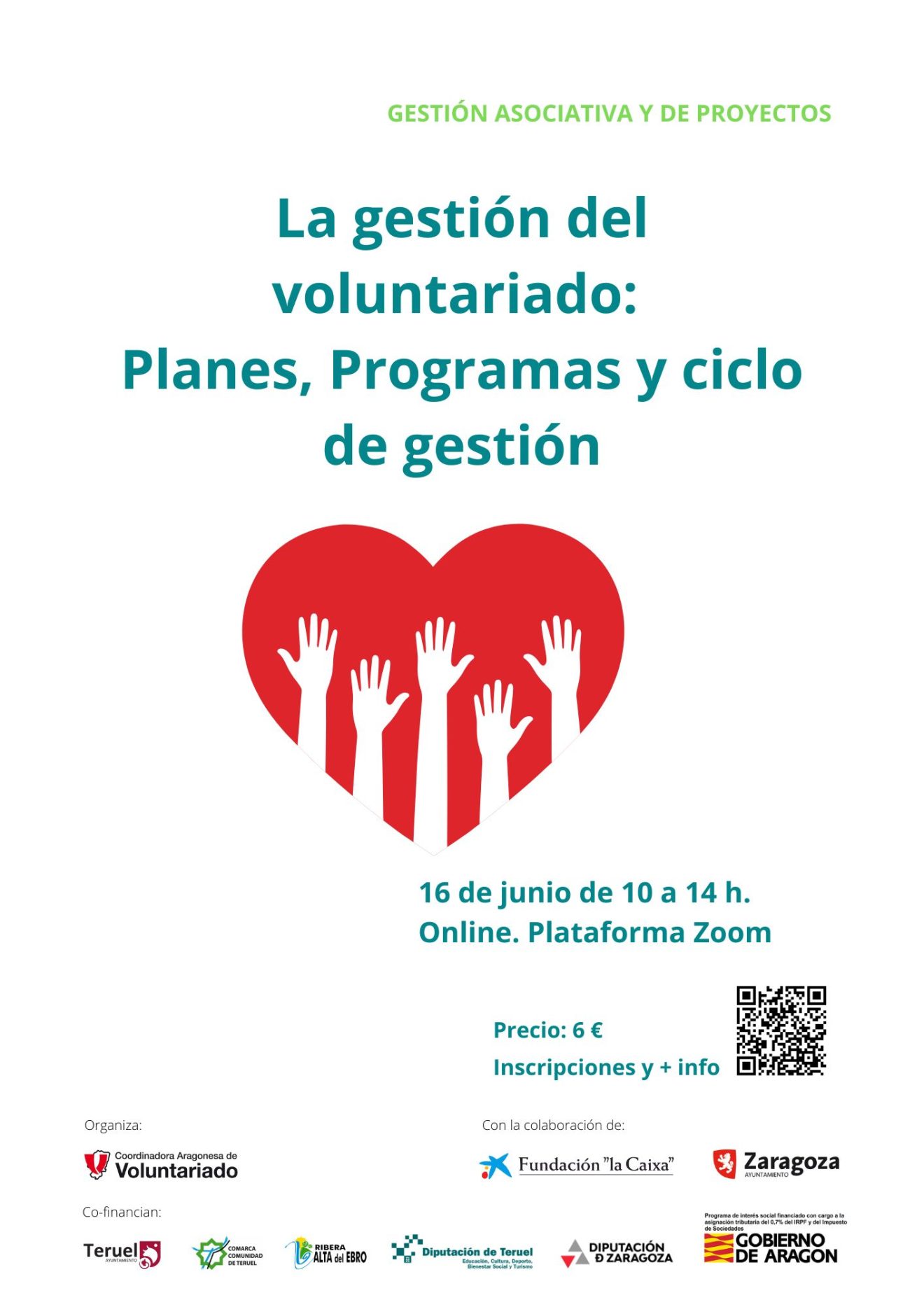 ¡Apúntate al taller ＂Gestión del voluntariado: planes y programas!