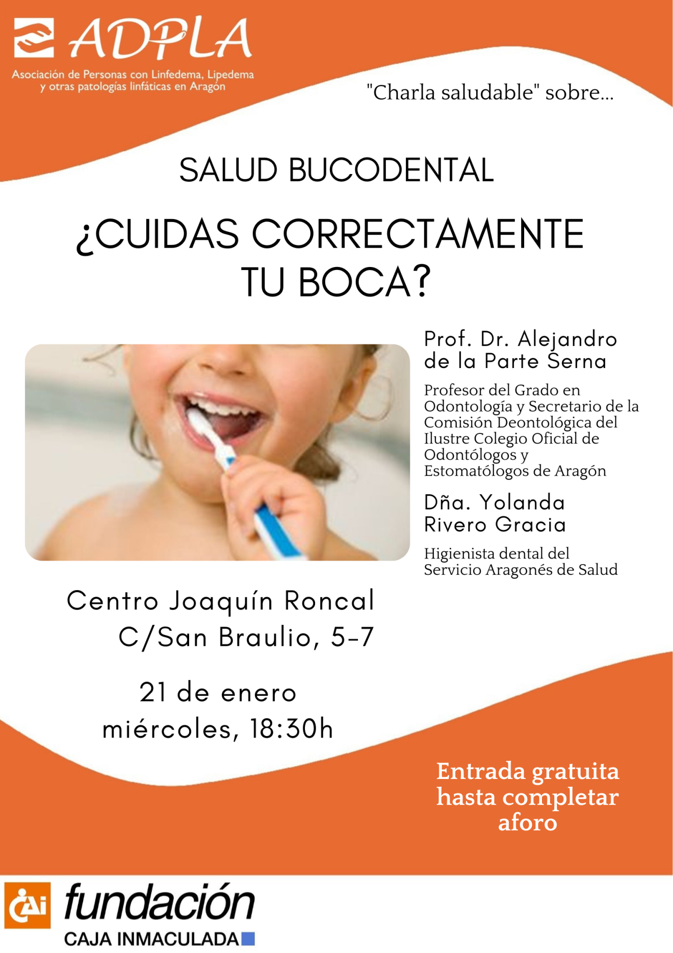 Vuelven las charlas saludables de ADPLA