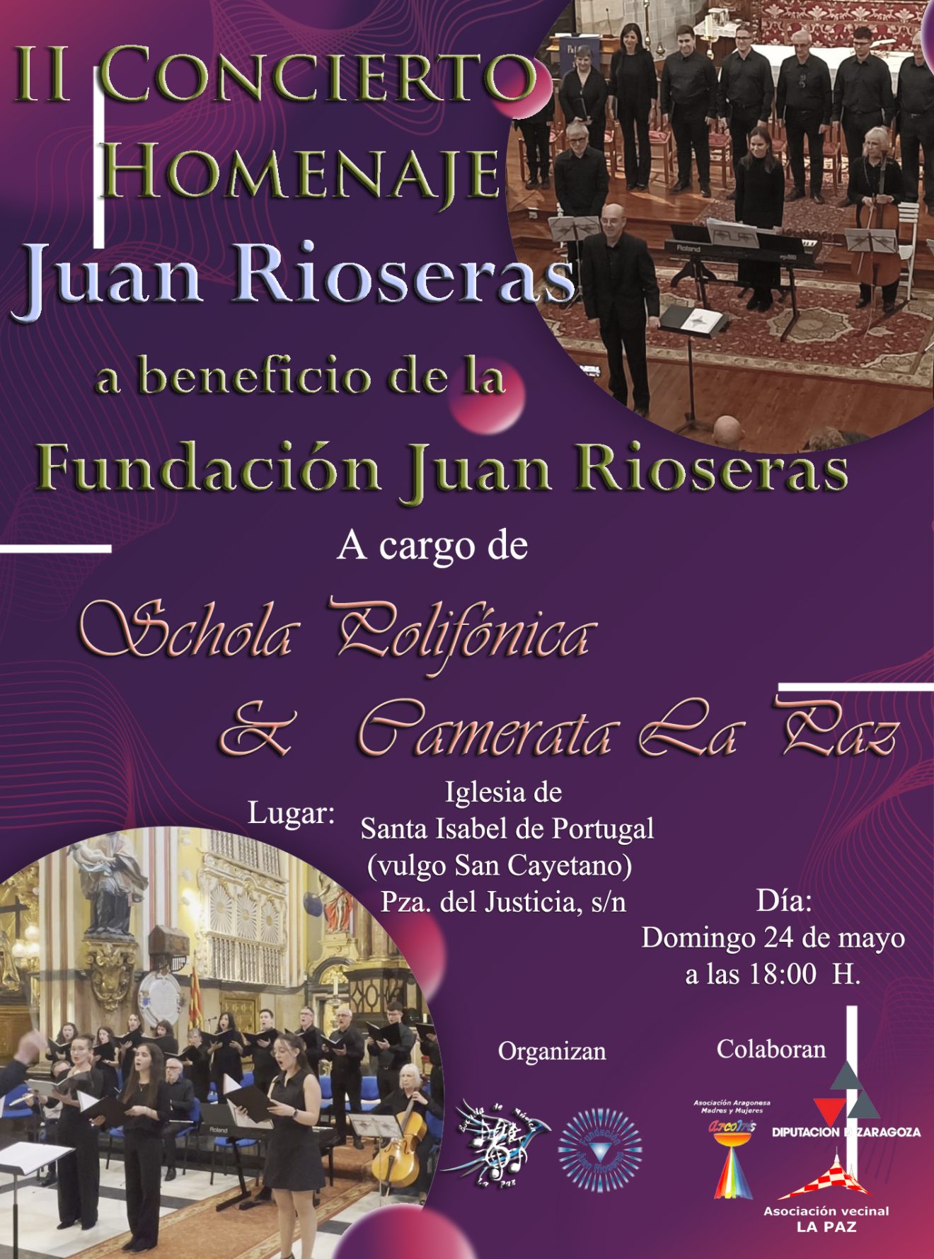 II Concierto homenaje a Juan Rioseras en Zaragoza