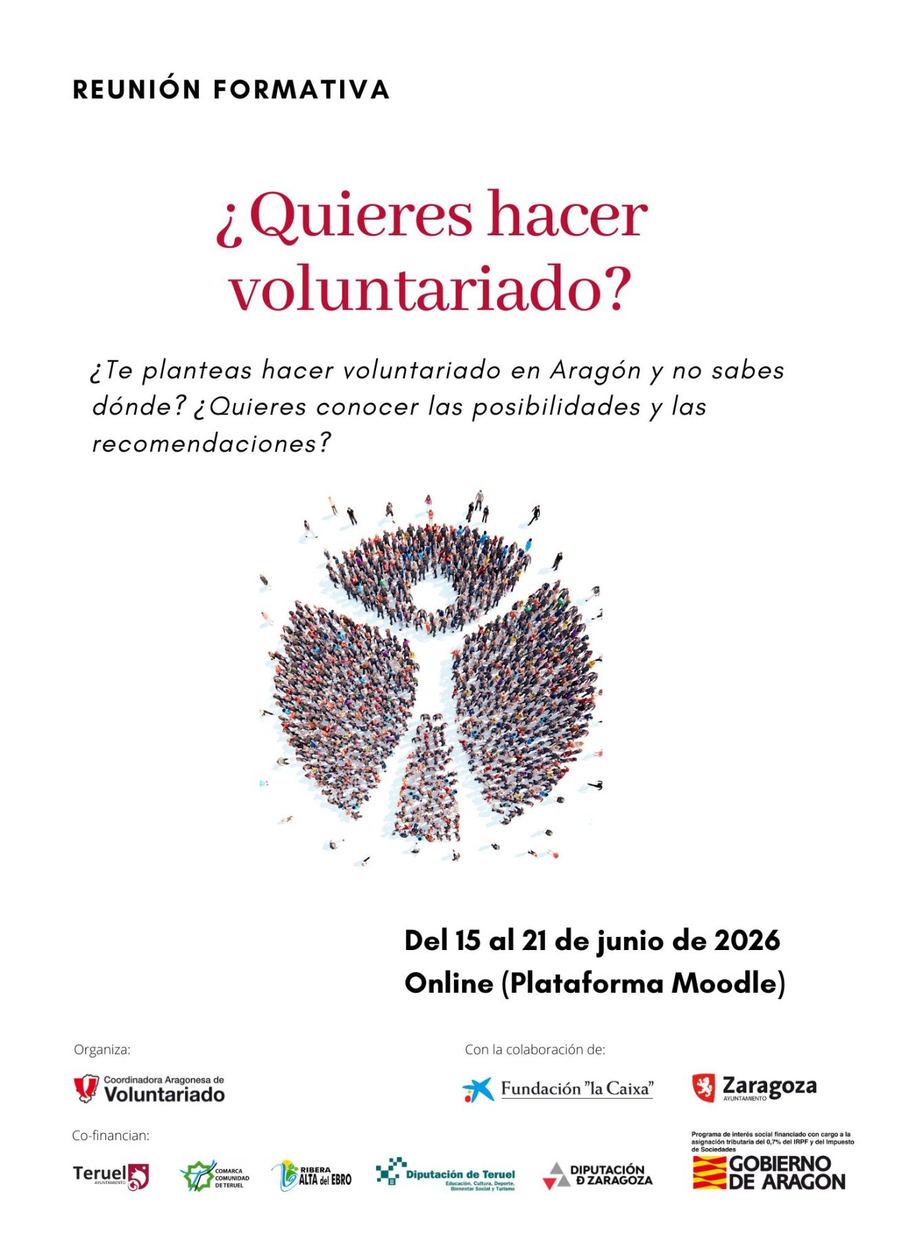 Abrimos nuestro curso de voluntariado online (Moodle) durante todo el año