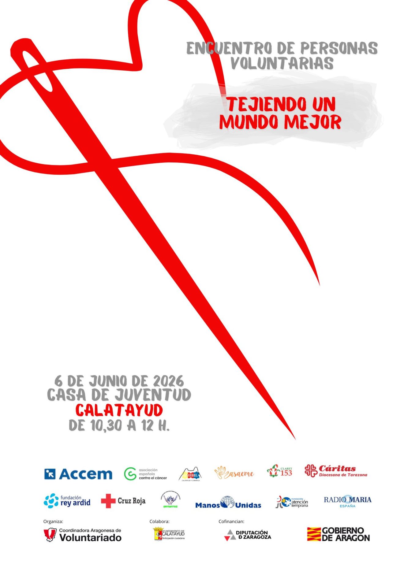 Mañana ＂Tejemos un mundo mejor＂ en Calatayud